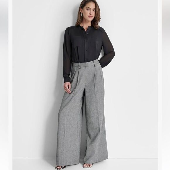 DKNY The Mercer Wide Leg Pants - Picture 2 of 8